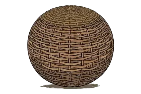 Rebus puzzle 25: an illustration hinting at "BASKETBALL"